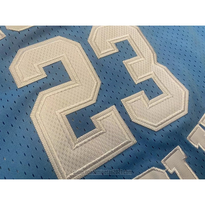 Camiseta NCAA North Carolina Tar Heels Michael Jordan #23 Mitchell & Ness 1983-84 Azul
